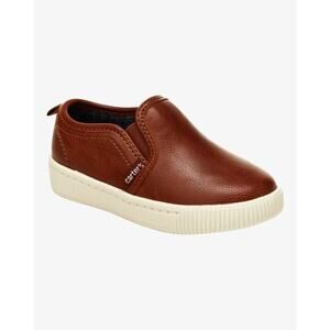 Carter's Boys Brown Faux Leather Slip On Loafers Kid's Youth Size 12